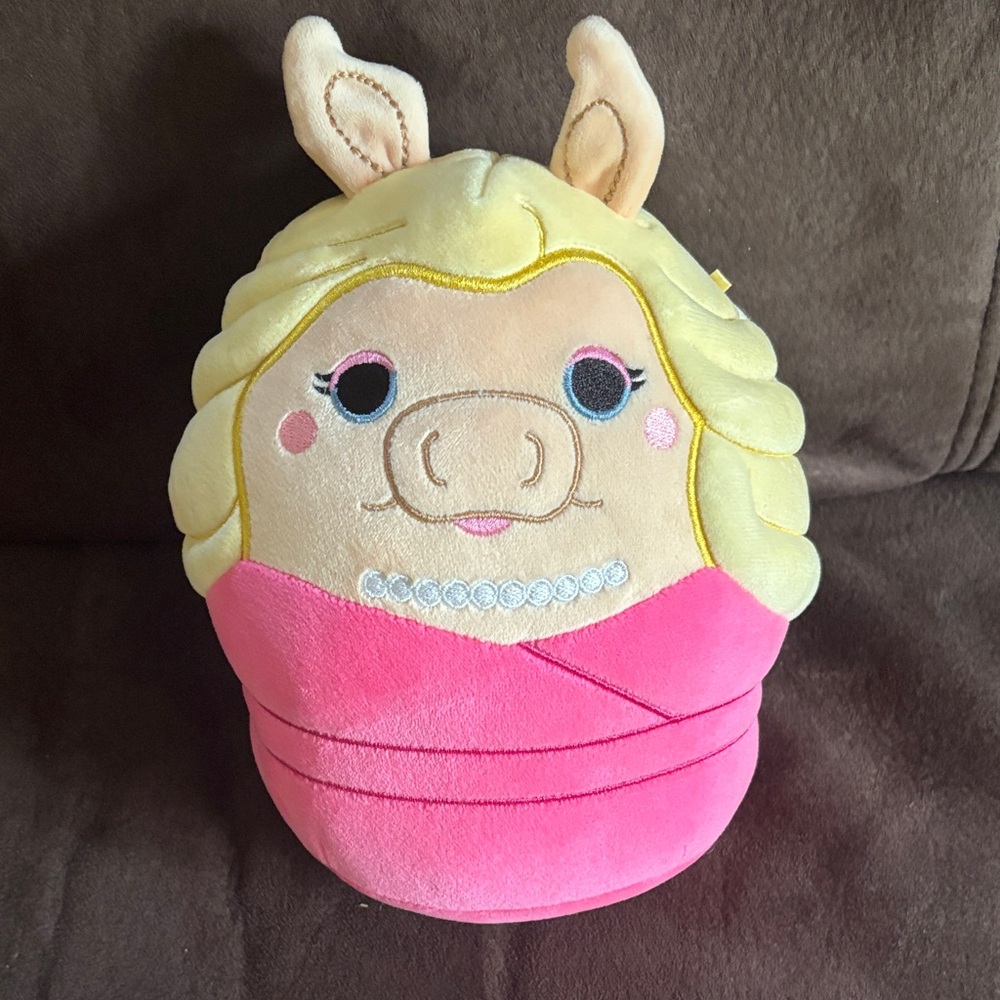 Squishmallows Pink and Cream Stuffed Animal